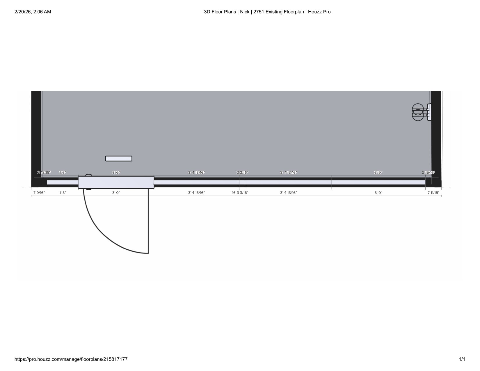 Existing — Bathroom + Office