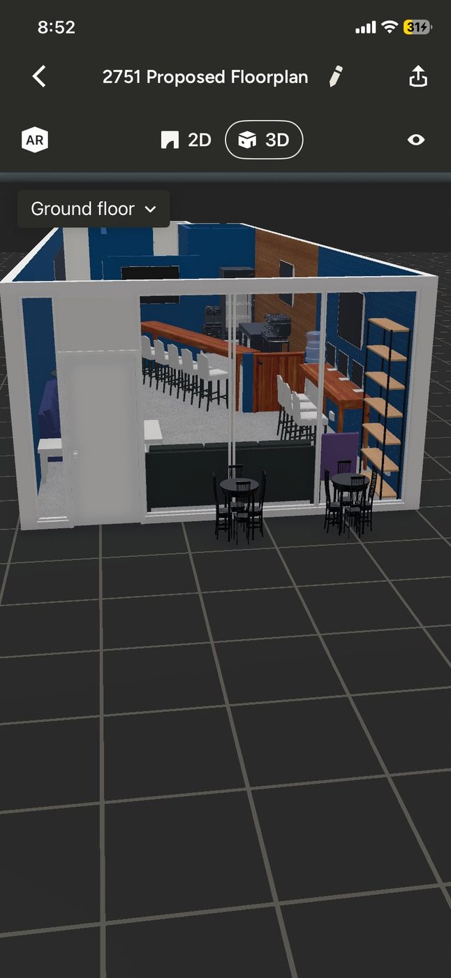 3D — Storefront Looking In